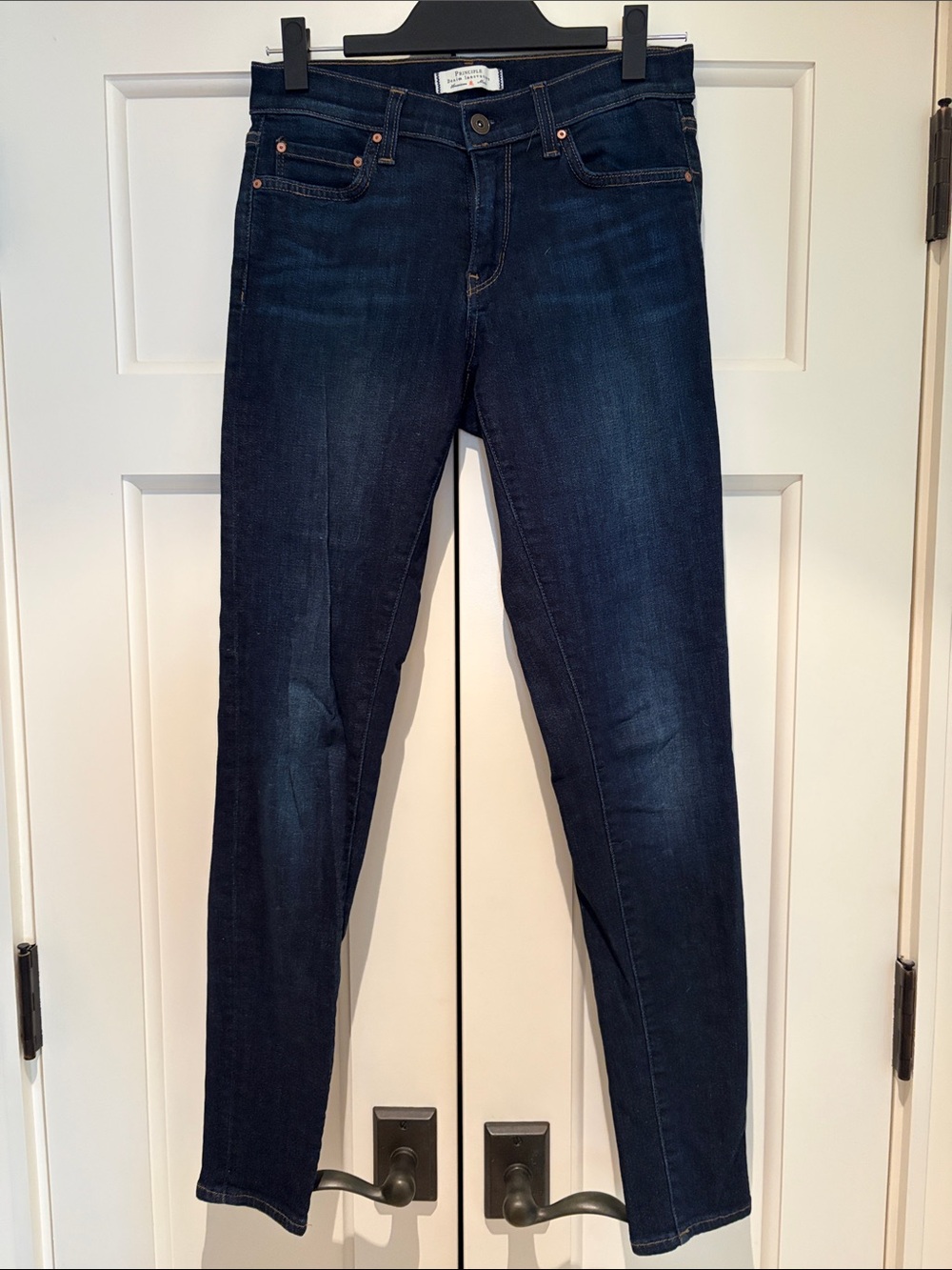 Principle Denim innovators Women's Skinny Jeans in Deep Indigo - Sleek Slim Fit